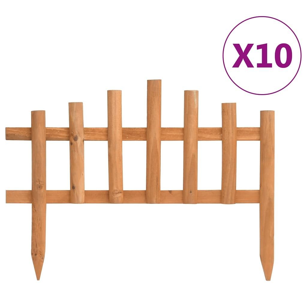 Lawn edgings 10 pcs firwood 14.4'