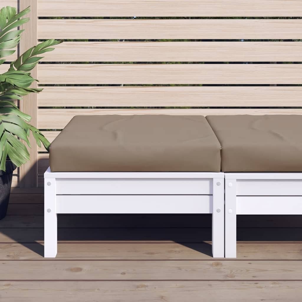 Pallet cushion taupe oxford fabric (100% polyester)