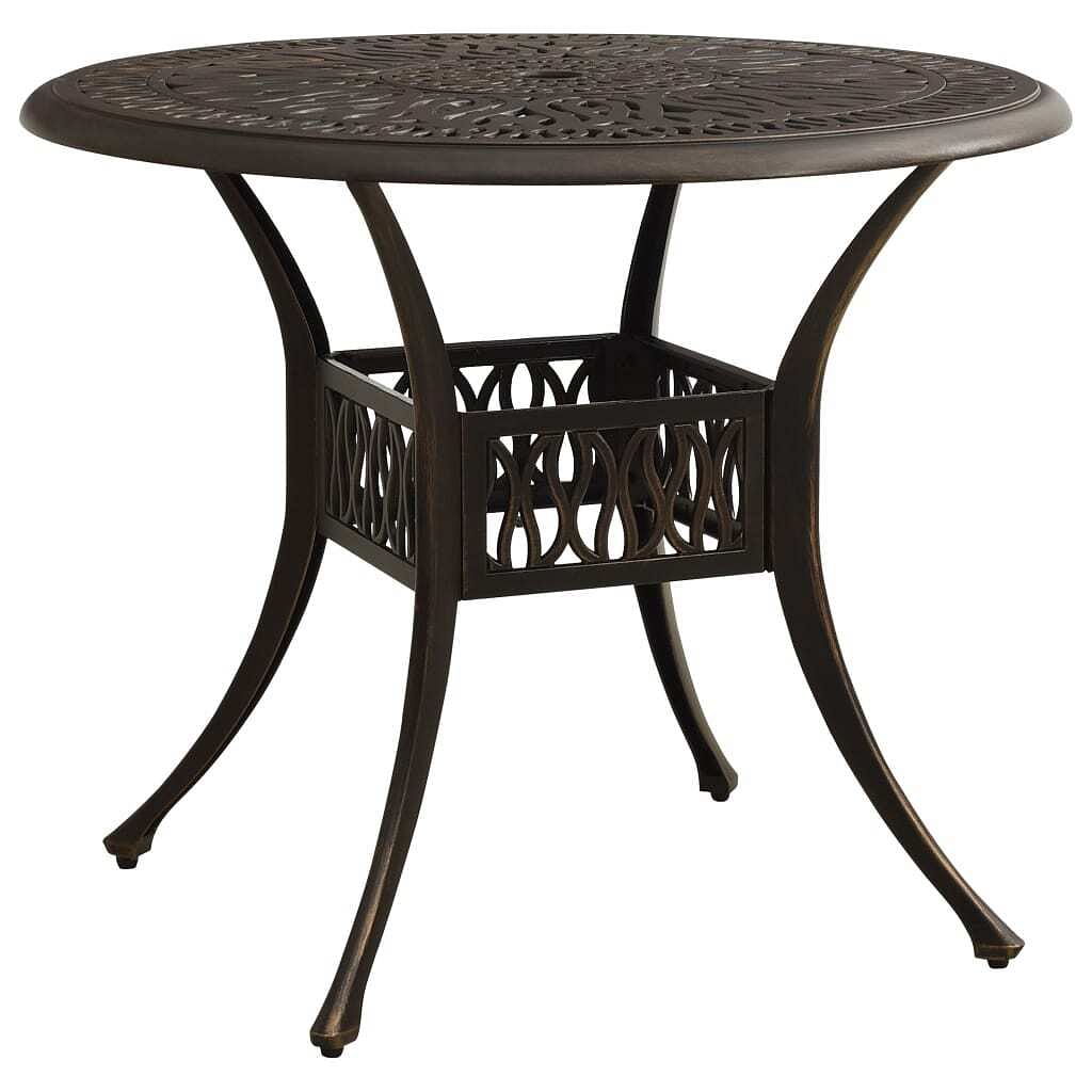 Garden table bronze cast aluminum medium attractive design