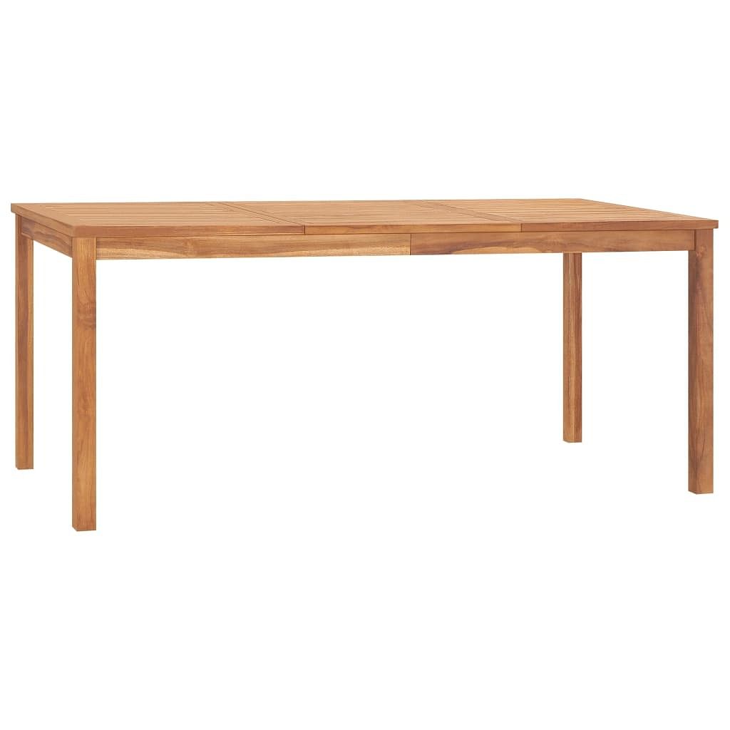 Dining table warm brown solid teak wood 70.9 x 35.4 x 30.3 in