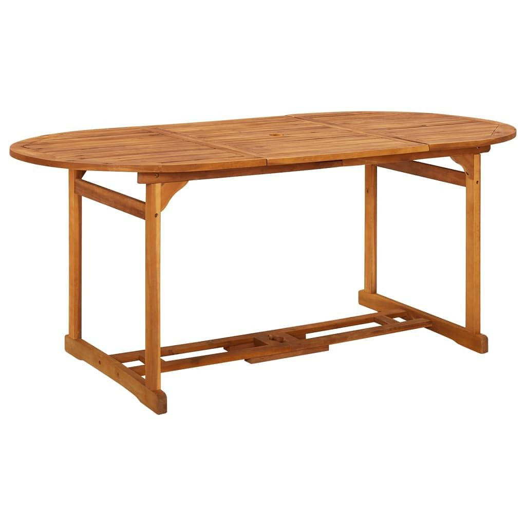 Dining table various wood shades solid acacia wood