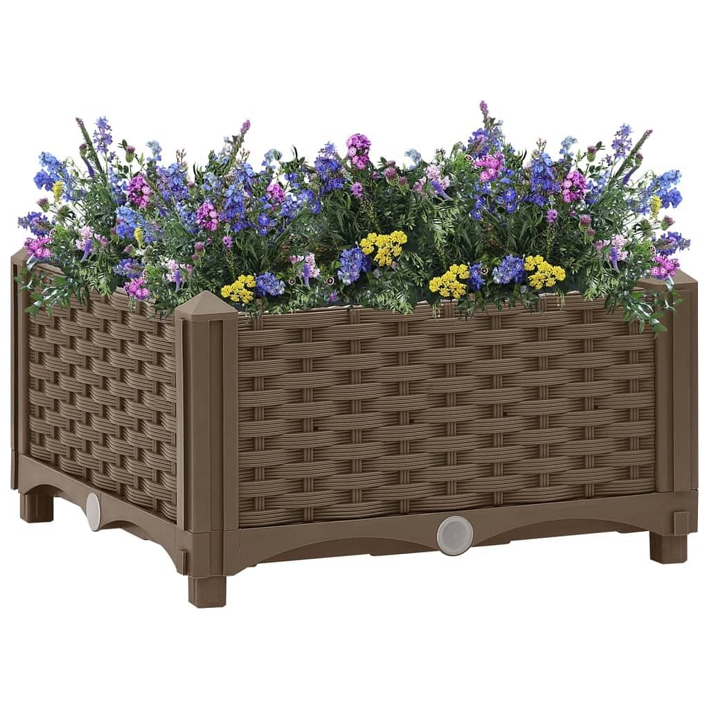 Raised bed brown polypropylene medium durable raised bed