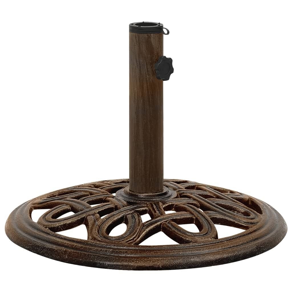 Umbrella base bronze cast iron medium durable umbrella base