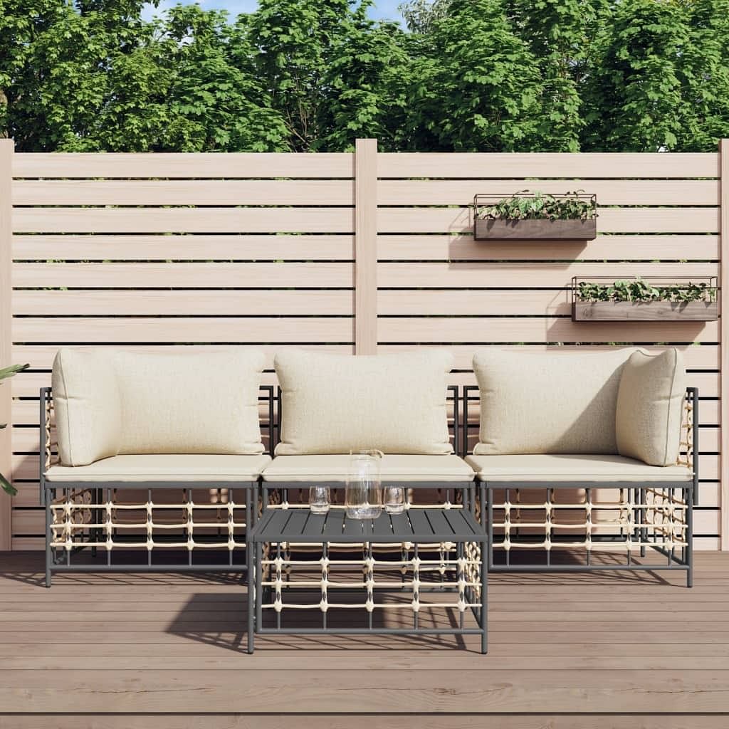 Garden lounge set gray