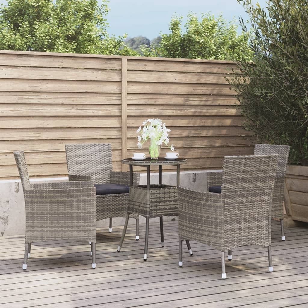 Garden bistro set grey