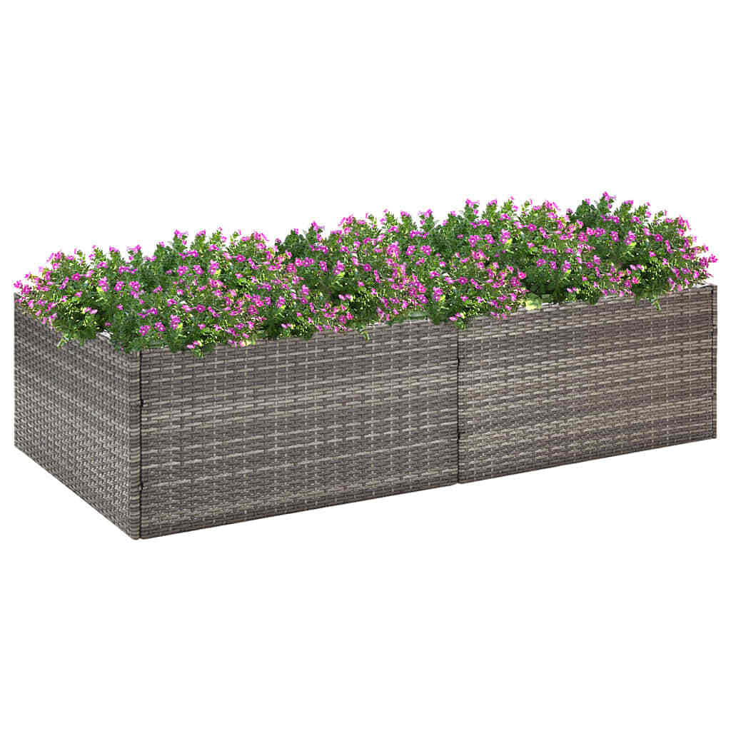 Garden planter grey and clear