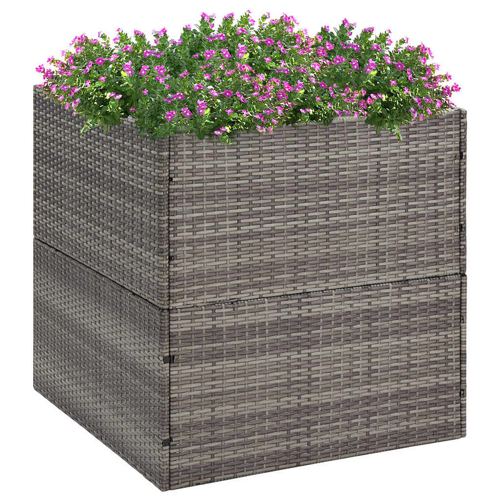 Garden planter gray and transparent
