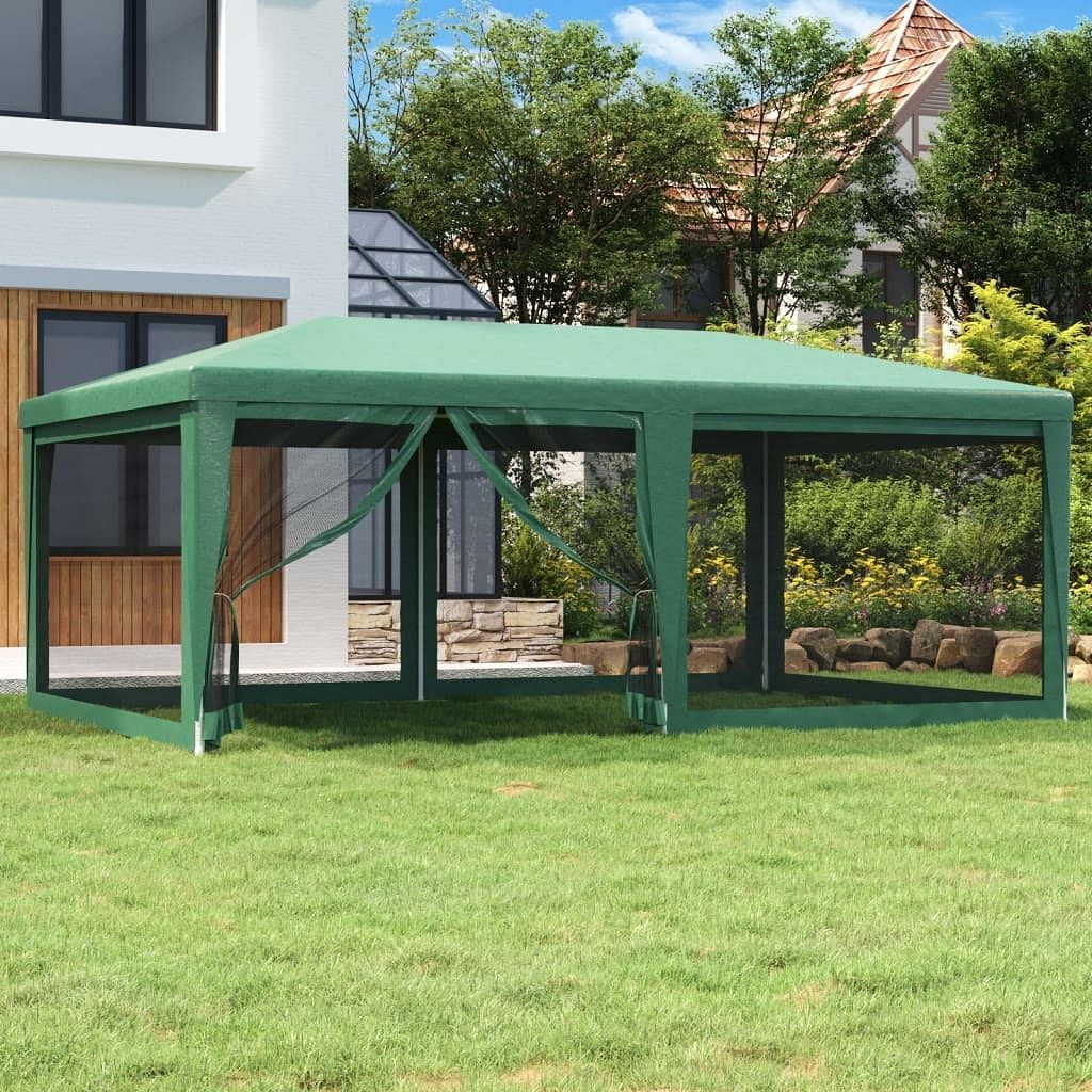 Party tent green hdpe (high-density polyethylene) with coating