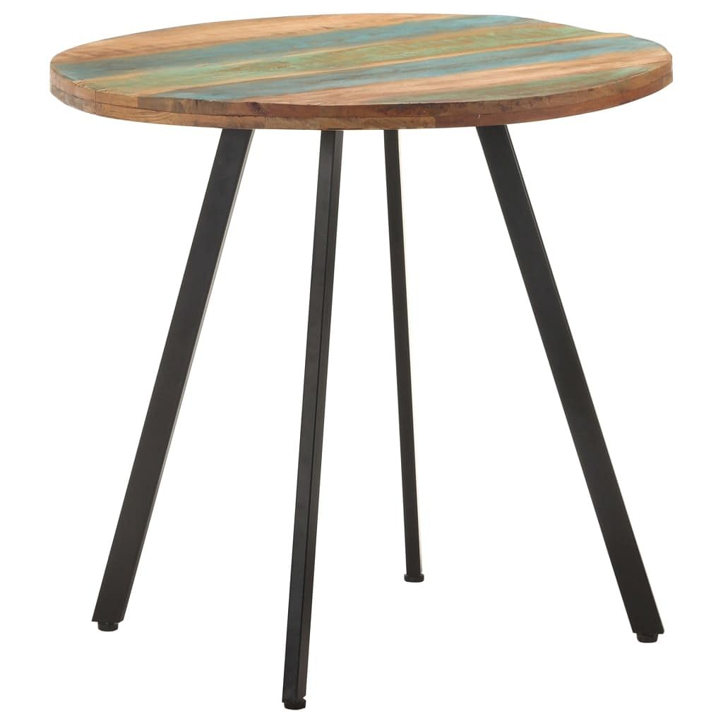 Dining table mixed color wood finish