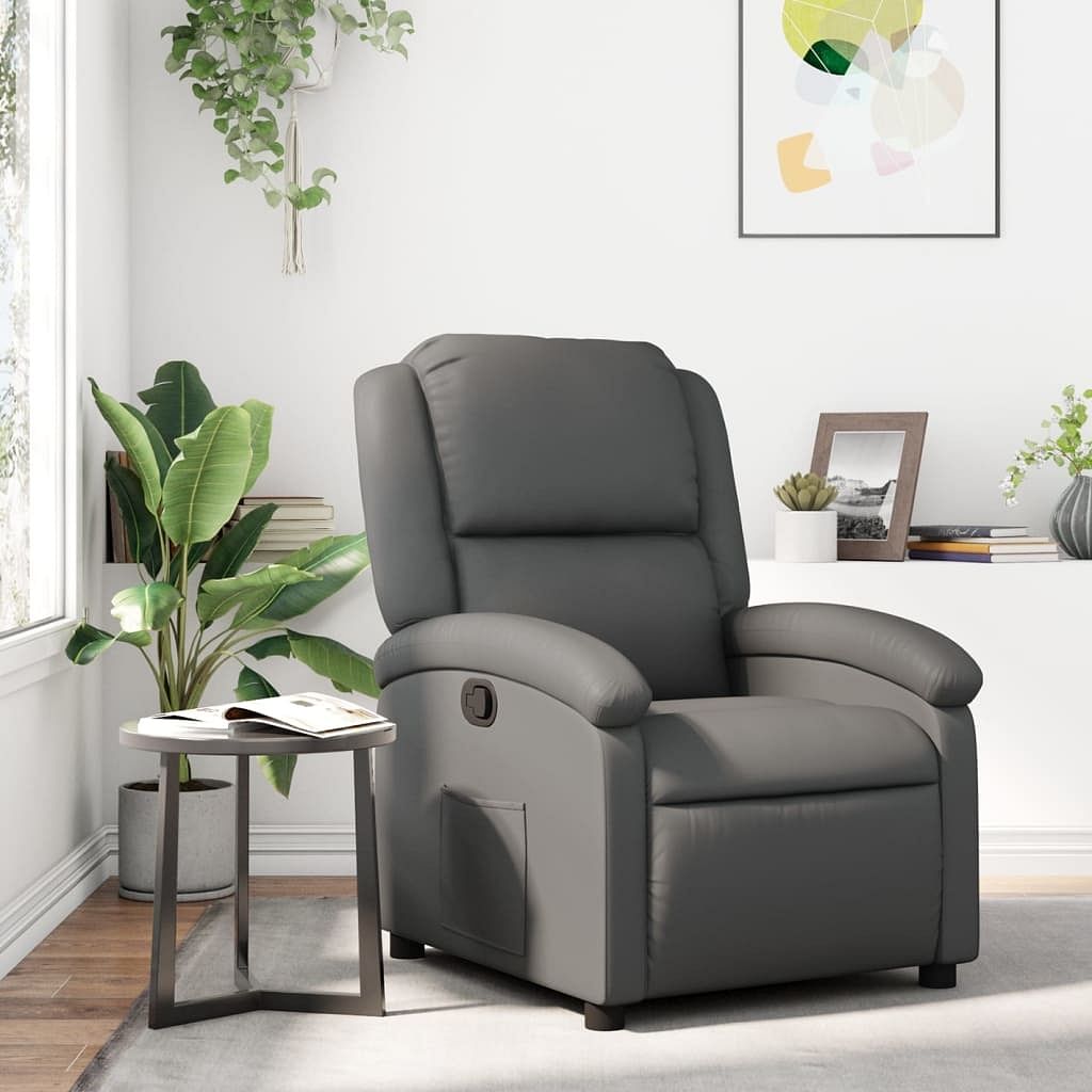 Recliner chair grey