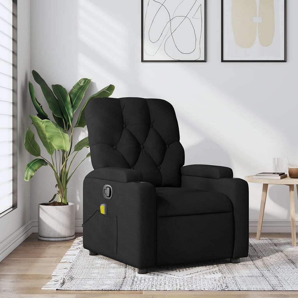 Massage recliner chair black