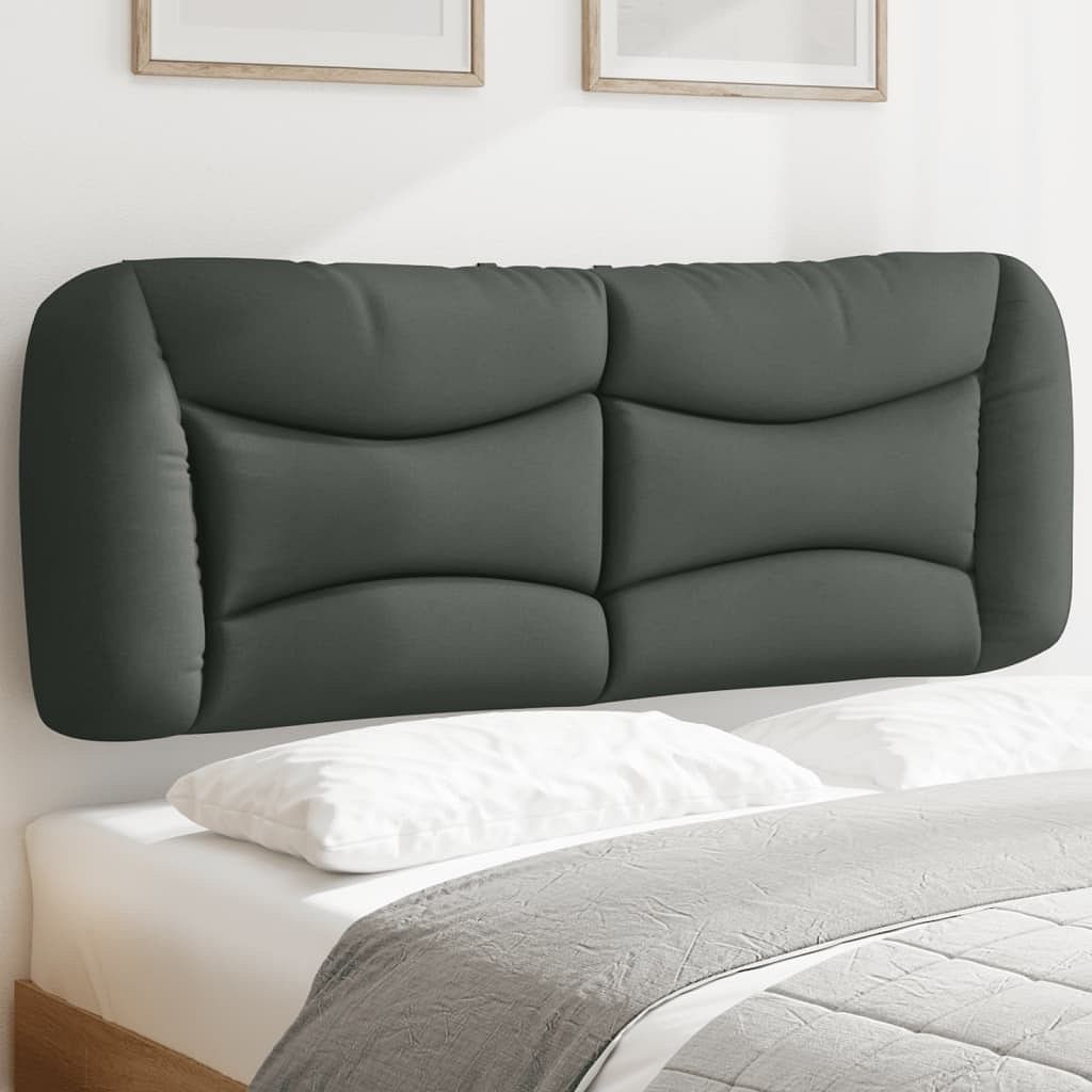 Headboard cushion dark grey fabric (100% polyester) full size