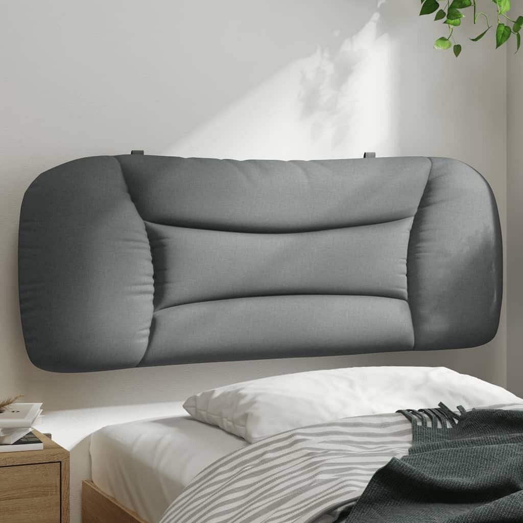 Headboard cushion light gray fabric (100% polyester)