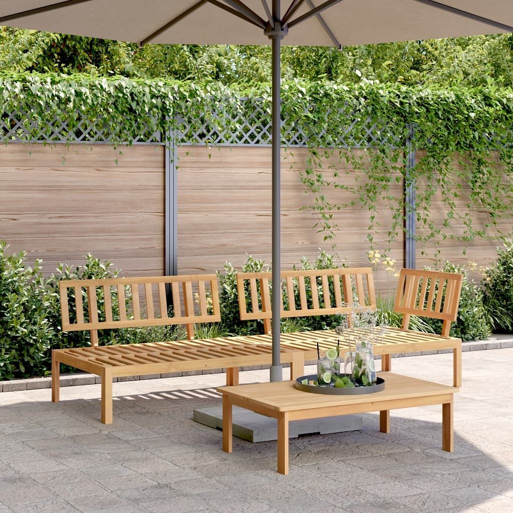 Pallet sofa set brown solid acacia wood large modular