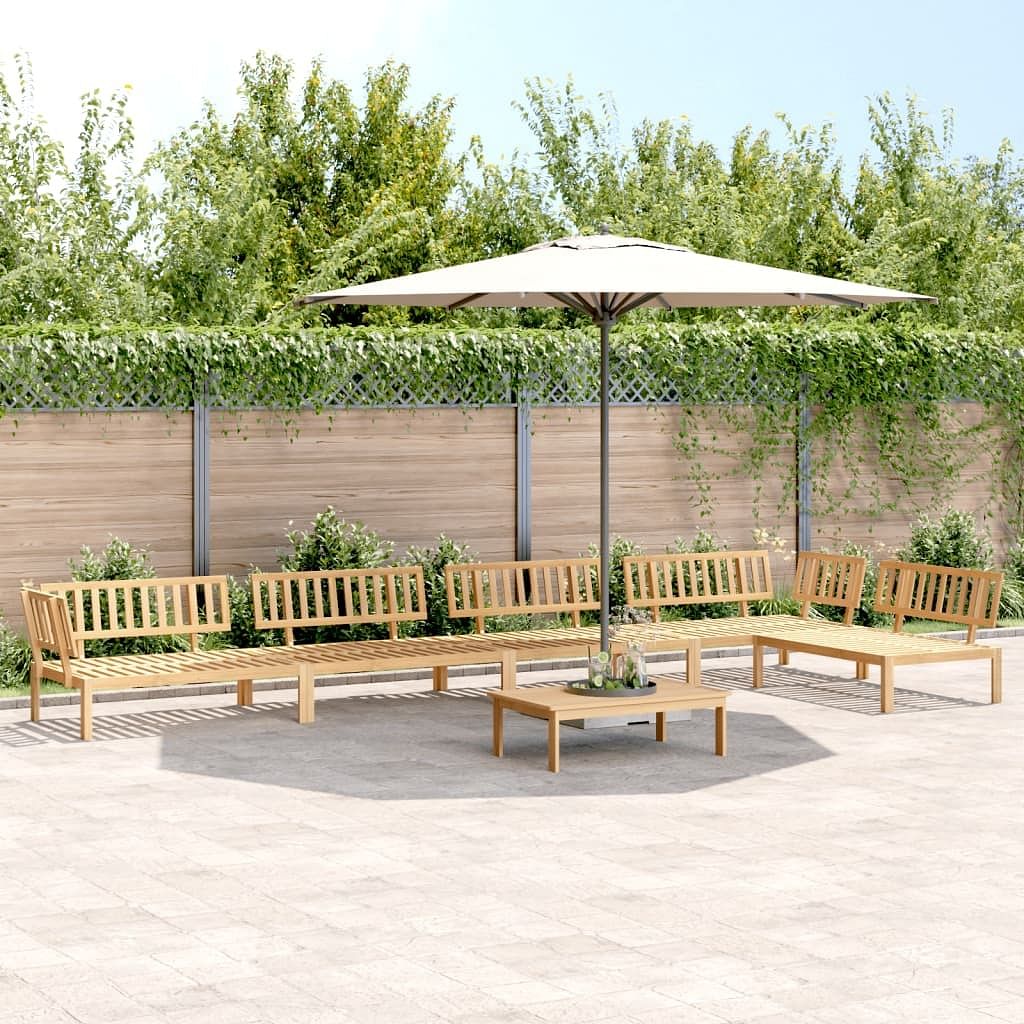 Pallet sofa set natural wood solid acacia wood modular