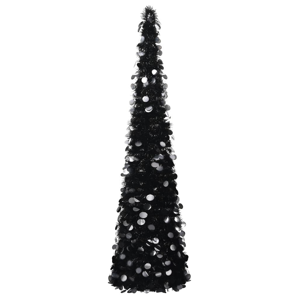 Pop-up christmas tree black pet 5.9 ft collapsible