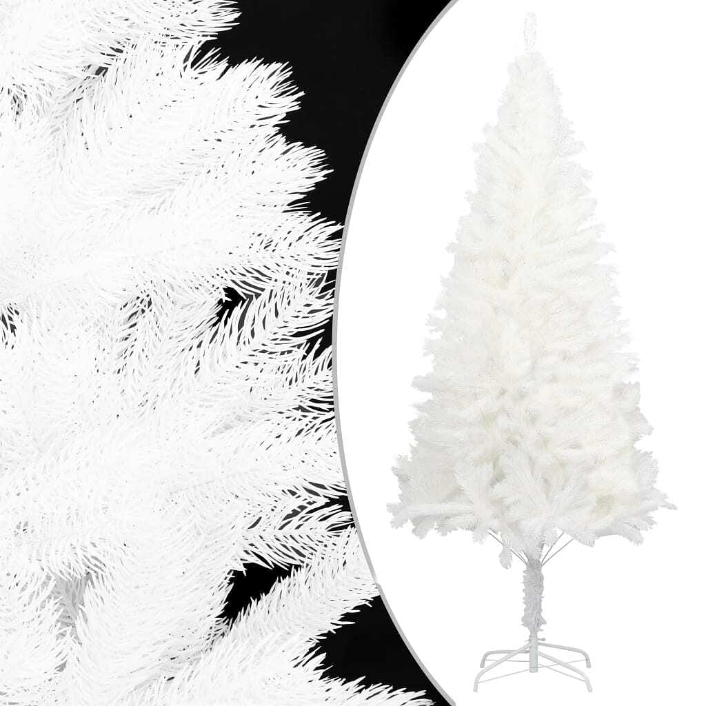 Christmas tree white polyethylene, steel 4 ft durable fake tree