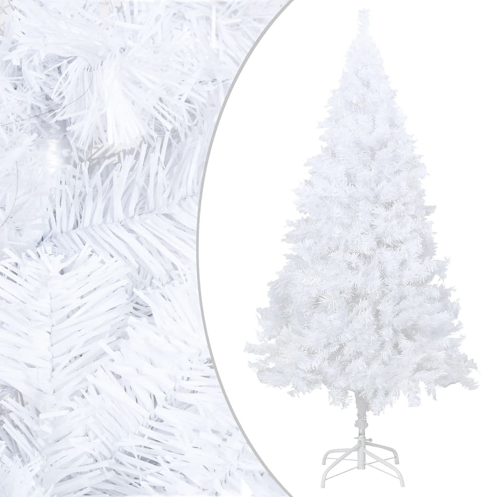 Artificial christmas tree white pvc, steel 59.1 in