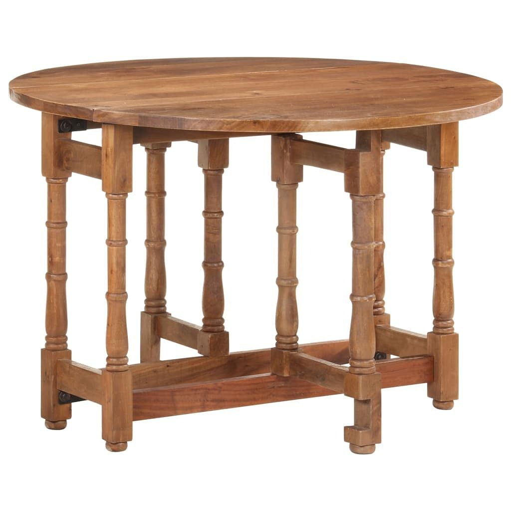 Dining table natural wood solid mango wood medium durable