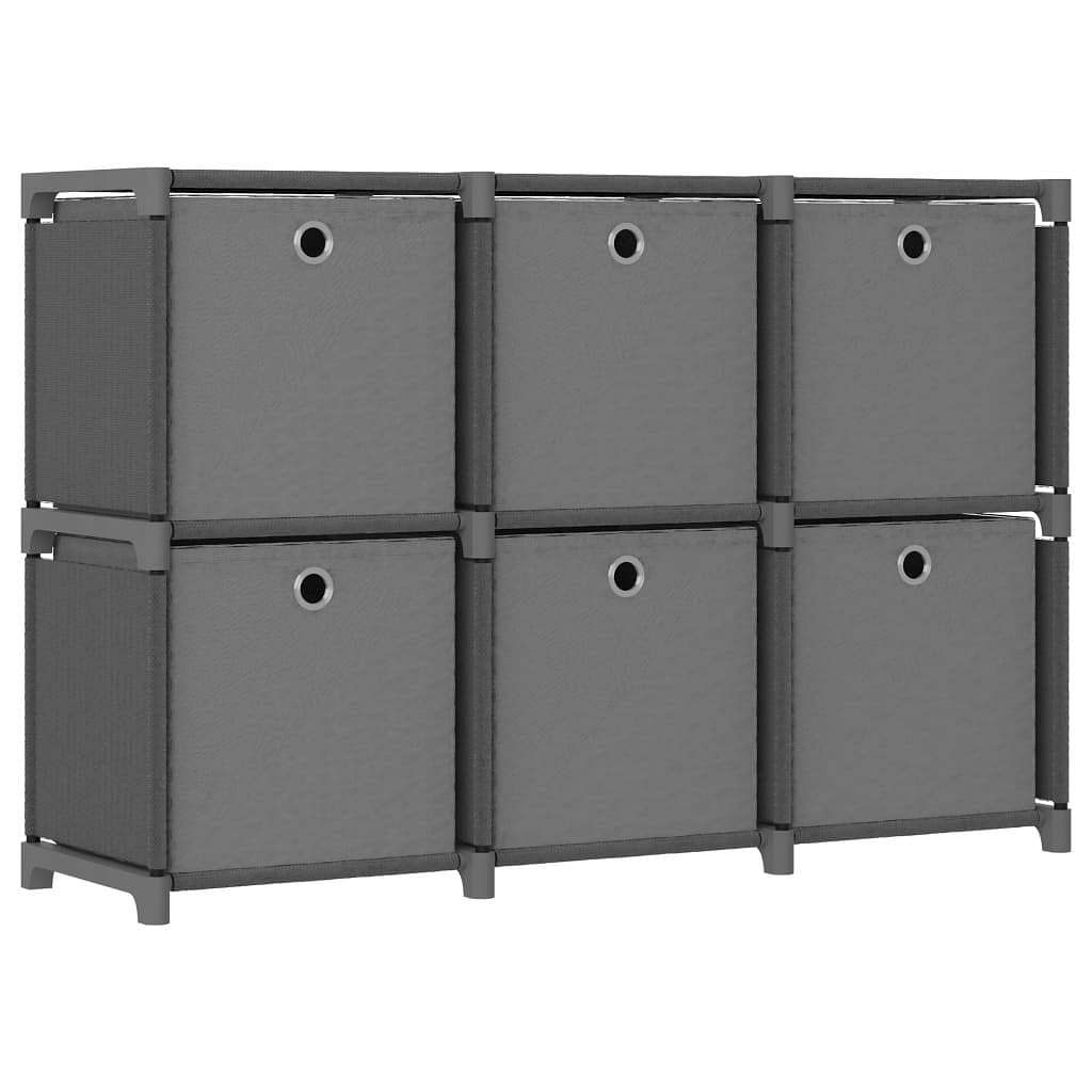 Display shelf grey fabric (100% polyester), steel medium