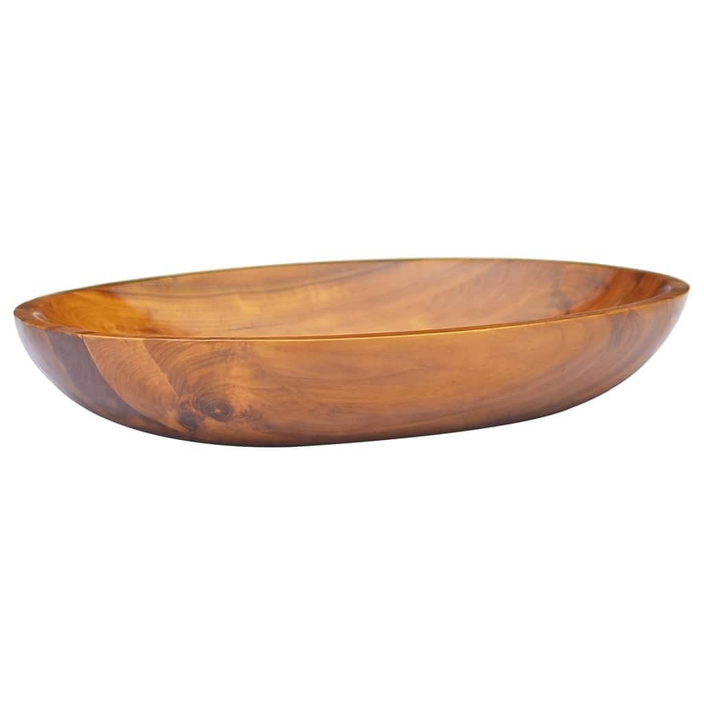 Basin solid wood teak 23.6"x15.7"x3.9"