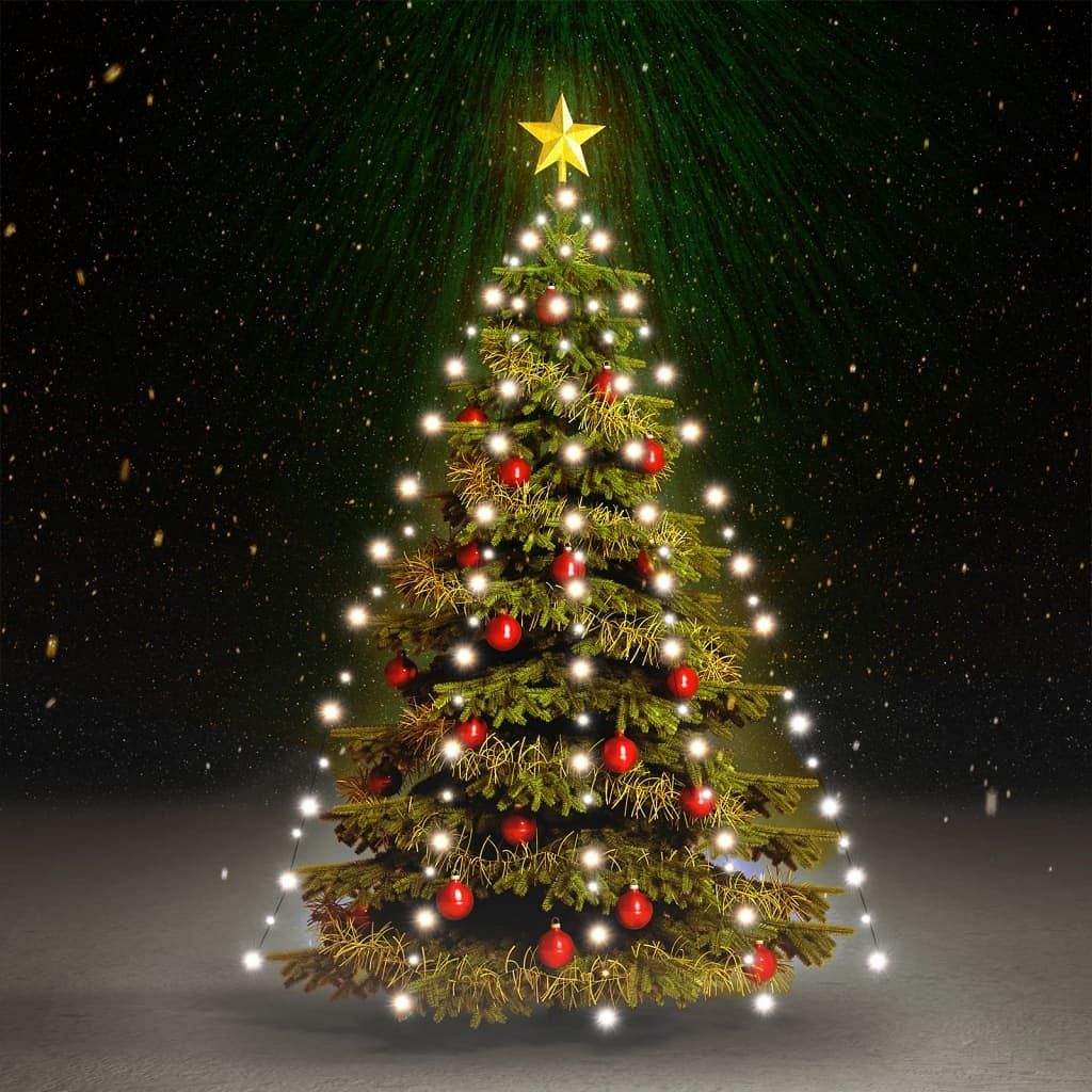 Tree light cold white pvc fits 59.1 in trees decorative inlays