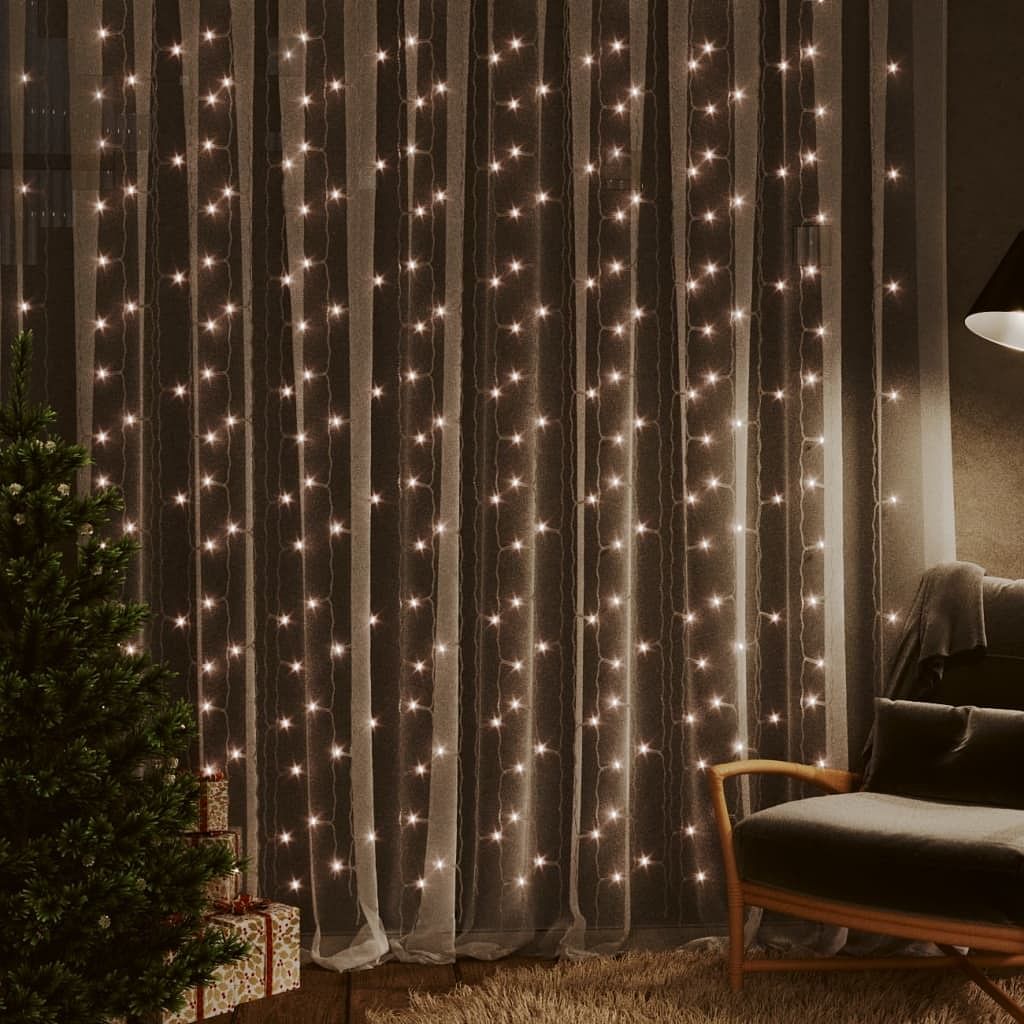 Curtain fairy light warm white plastic large curtain fairy light