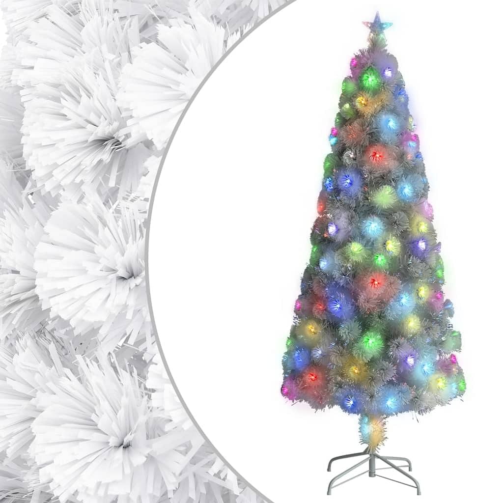Artificial christmas tree white pvc large lights