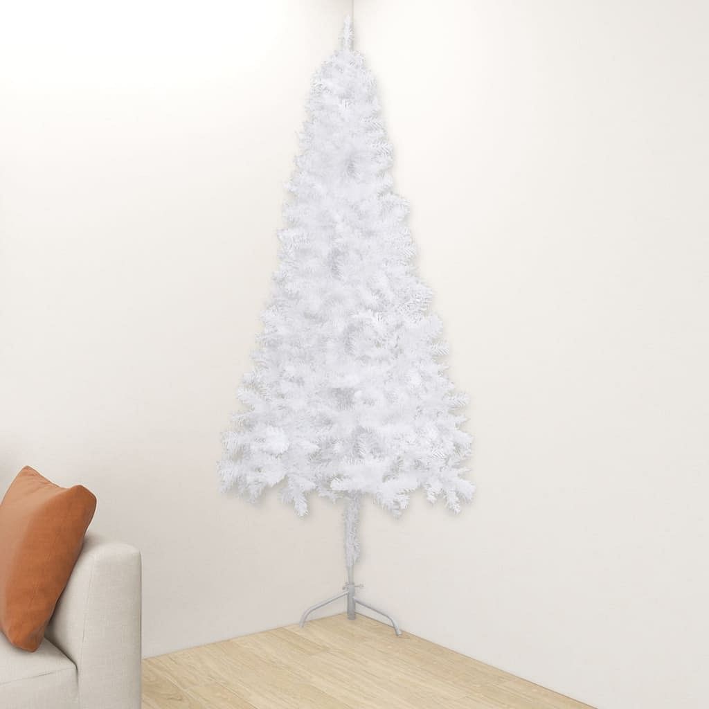 Artificial christmas tree white pvc, steel 70.9 in tall