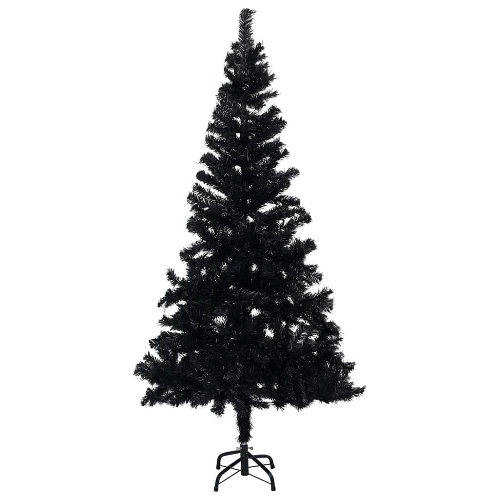 Artificial christmas tree black pvc, steel large durable