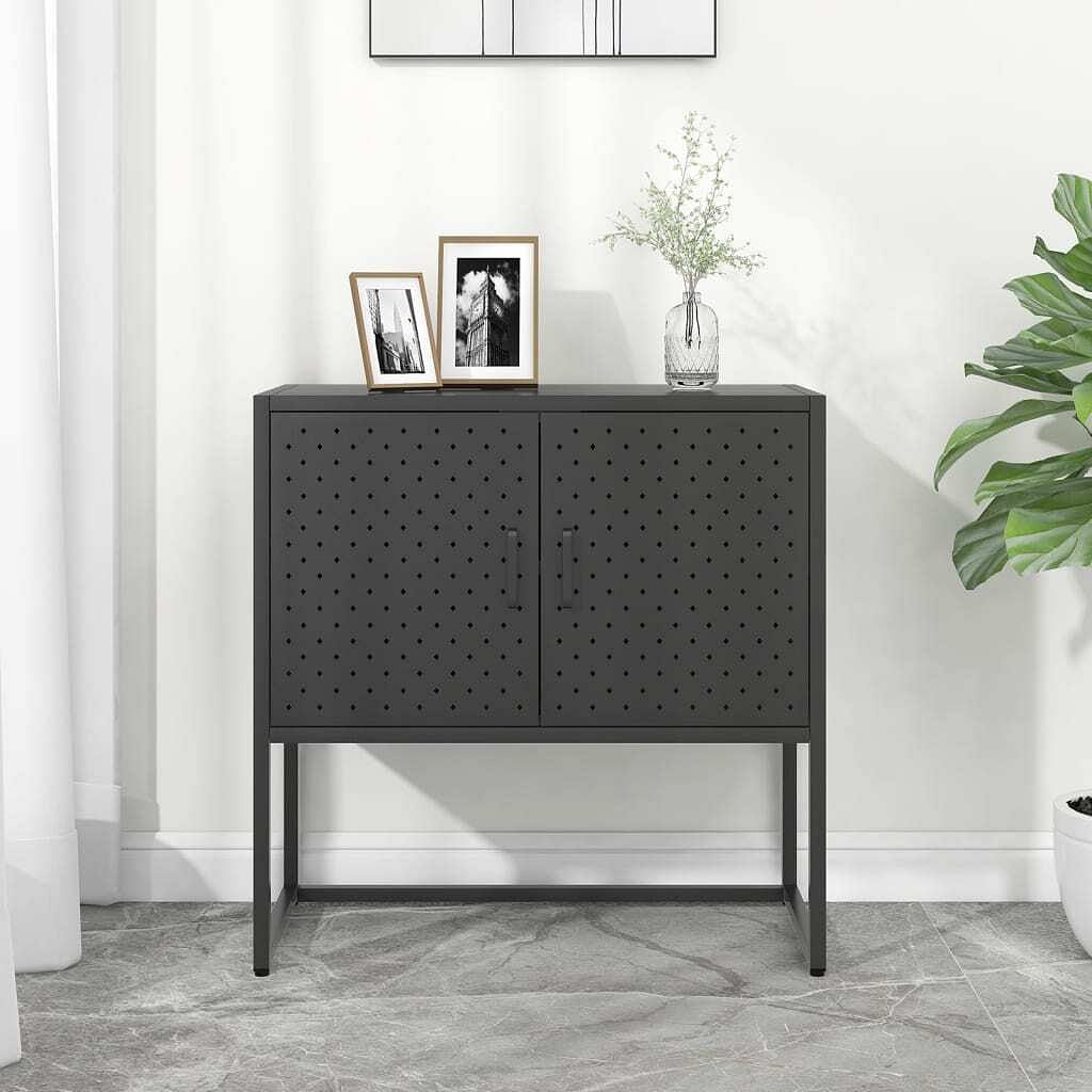 Sideboard anthracite steel standard levelers sideboard