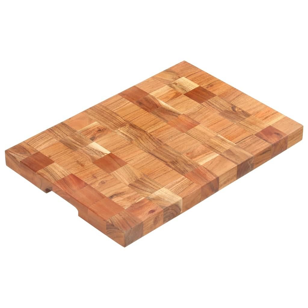 Chopping board 19.7"x13.4"x1.5" solid acacia wood