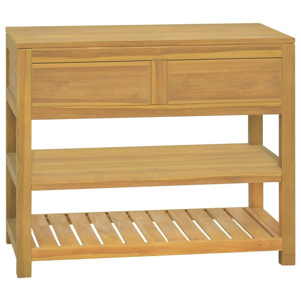 Bathroom cabinet natural teak solid teak wood medium