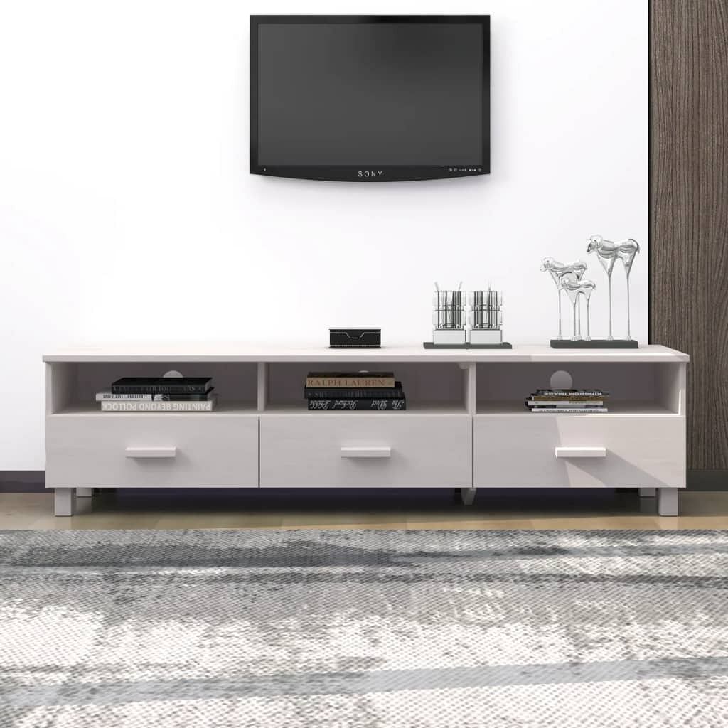 Tv cabinet white solid pine wood, mdf large tv cabinet
