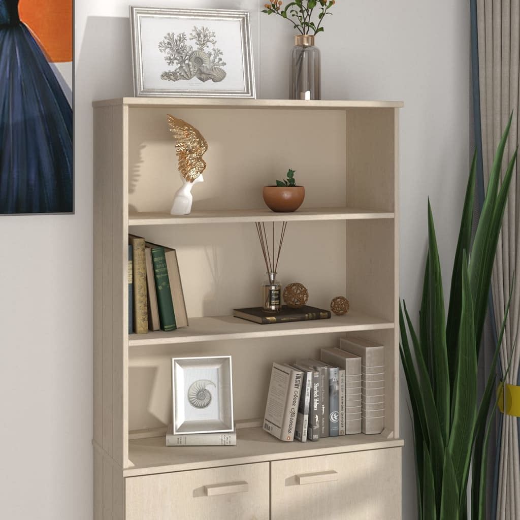 Top for highboard honey brown solid pine wood, mdf
