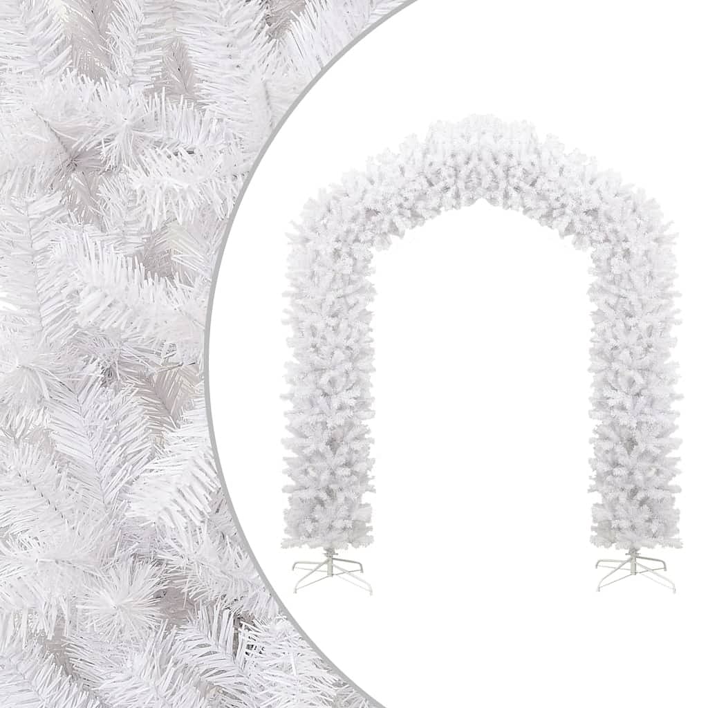 Christmas tree arch white pvc large decorative inlays
