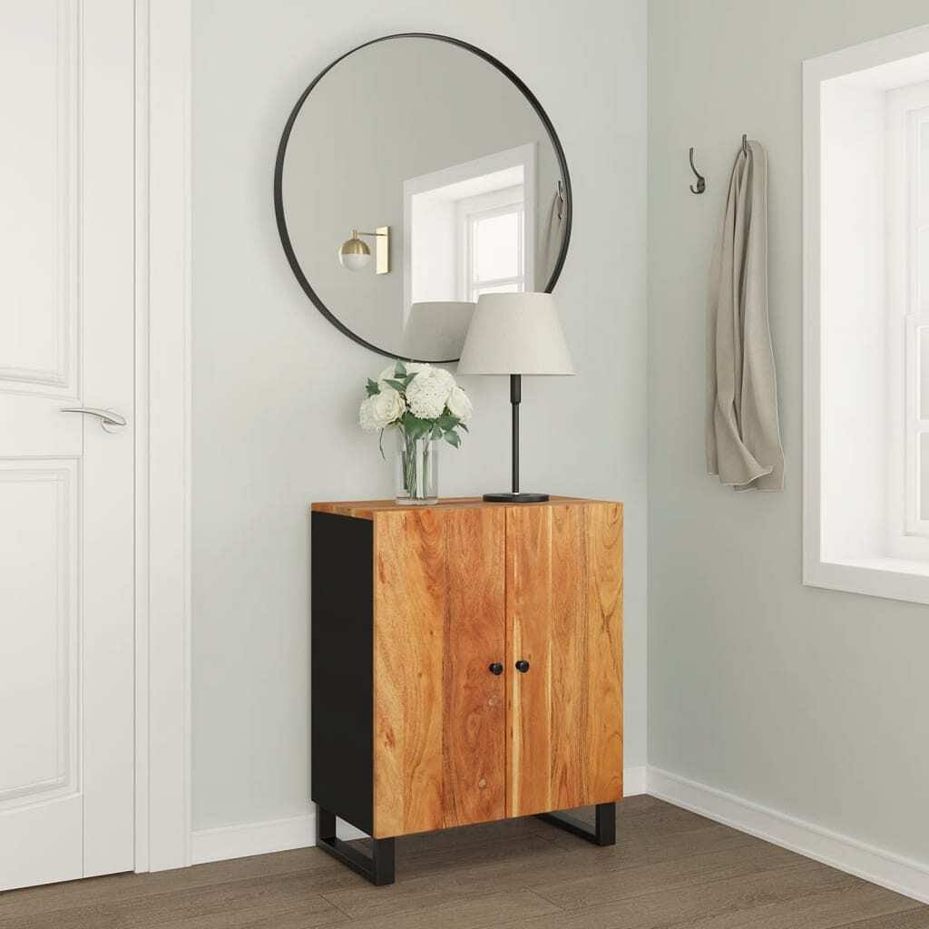 Sideboard natural wood and black
