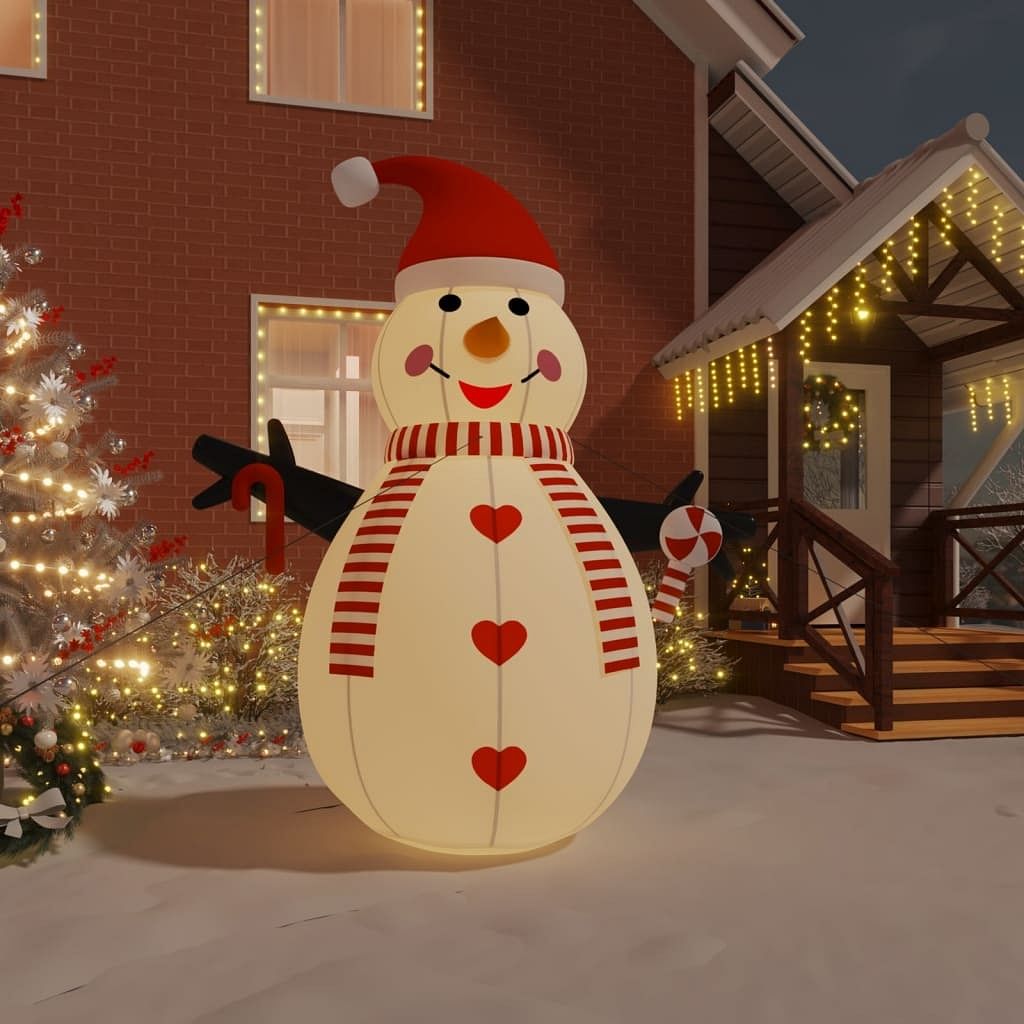 Inflatable snowman multicolor