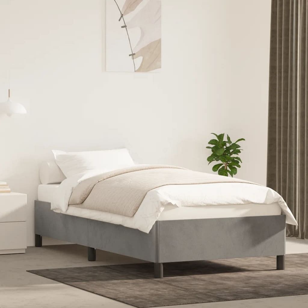 Bed frame light gray