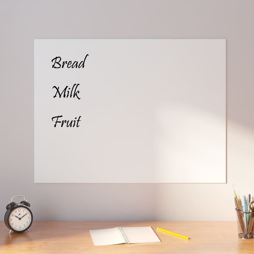 Wall-mounted magnetic board white 31.5"x23.6"?&nbsp;tempered glass