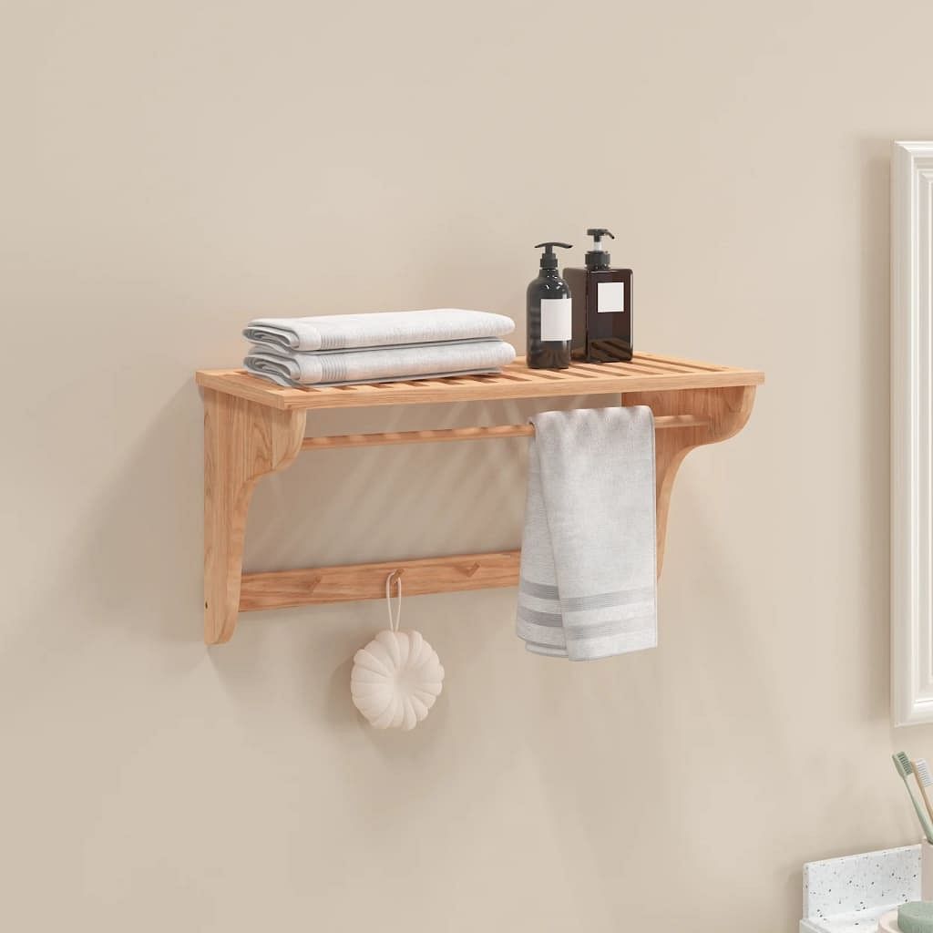 Towel rack walnut solid walnut wood with an oil finish standard