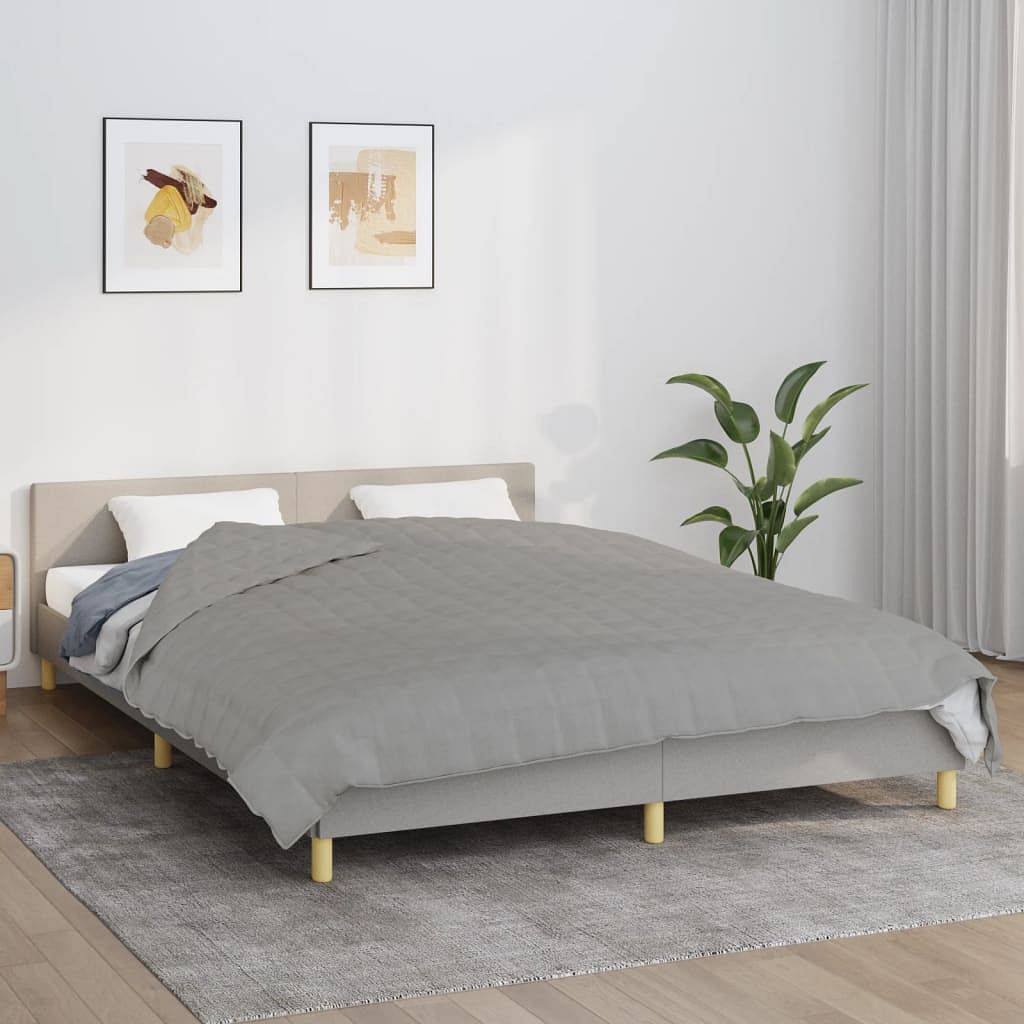 Weighted blanket grey cotton 78.7 x 78.7 in weighted blanket