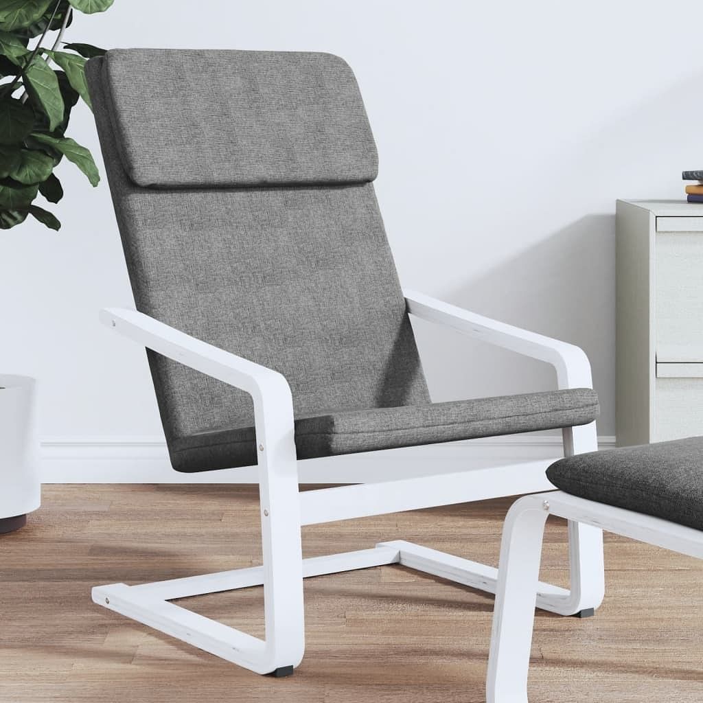 Relaxing chair dark grey and white