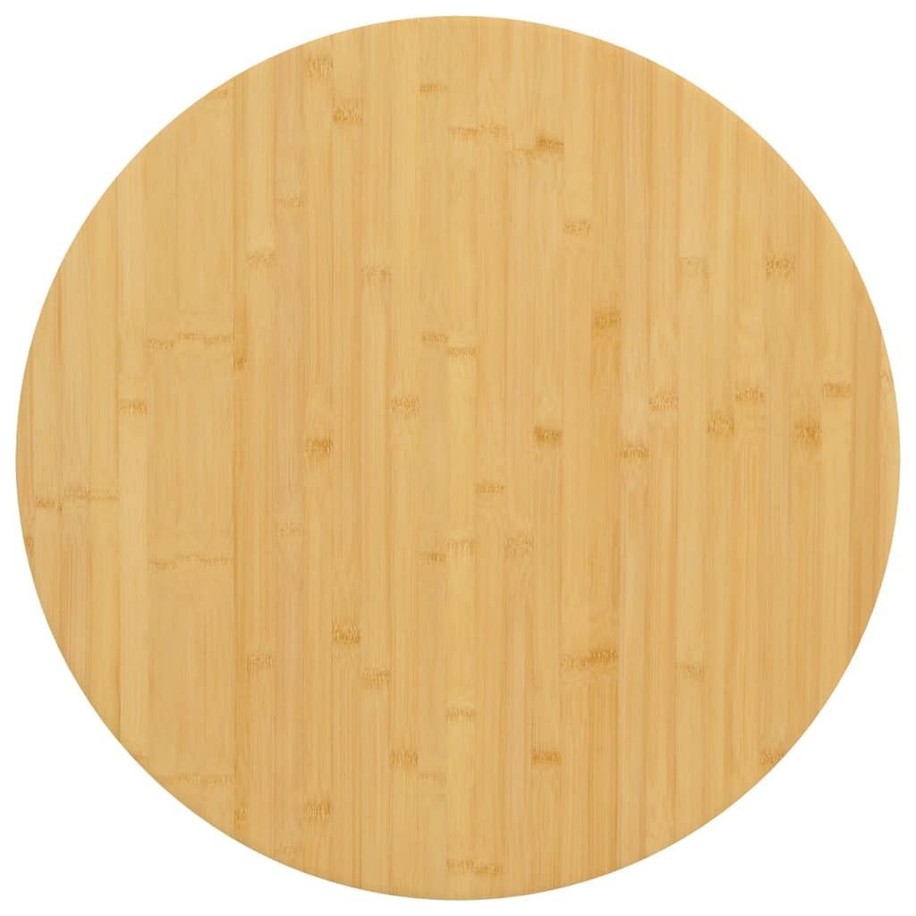 Table top bamboo Ø27.6 x 1.6 in durable table top round