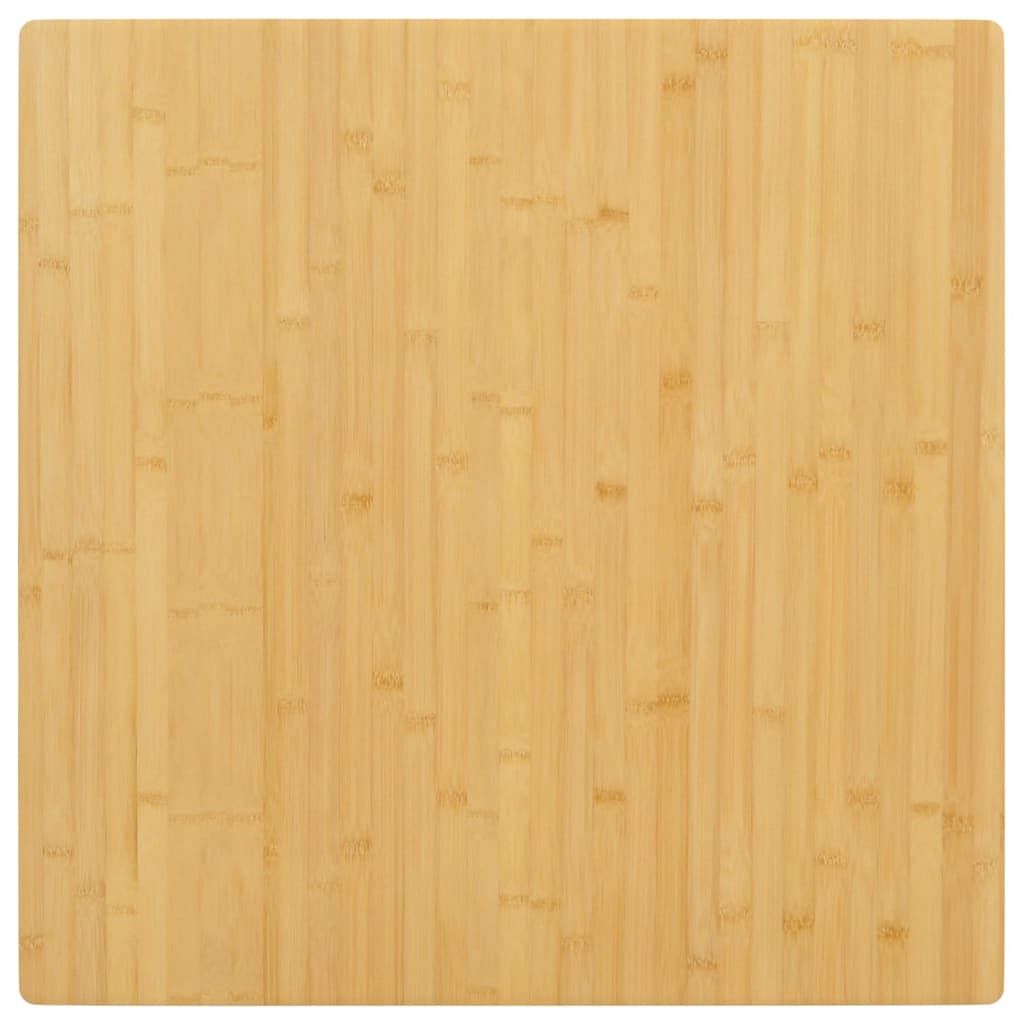 Table top natural bamboo bamboo 27.6 x 27.6 in rounded edges