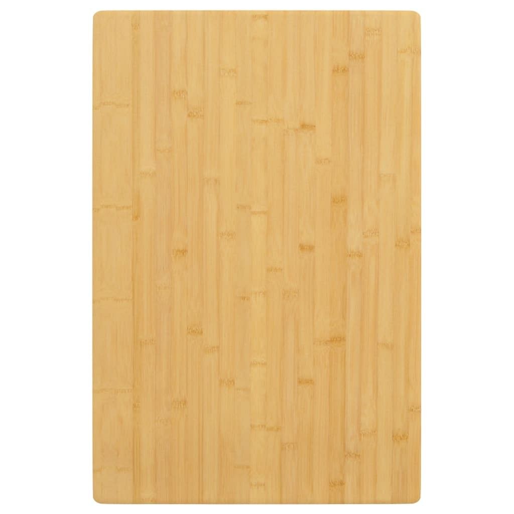 Table top natural bamboo bamboo medium rounded corners surface