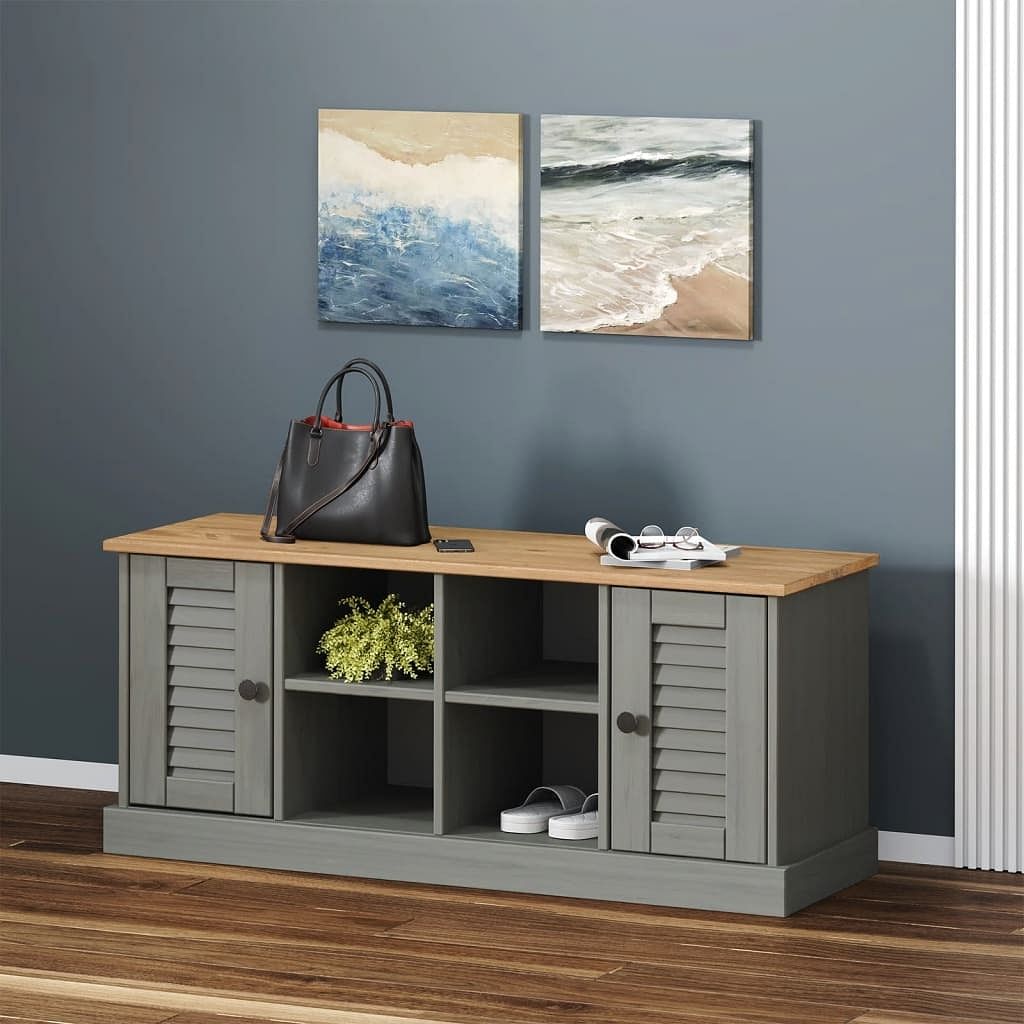 Shoe bench grey