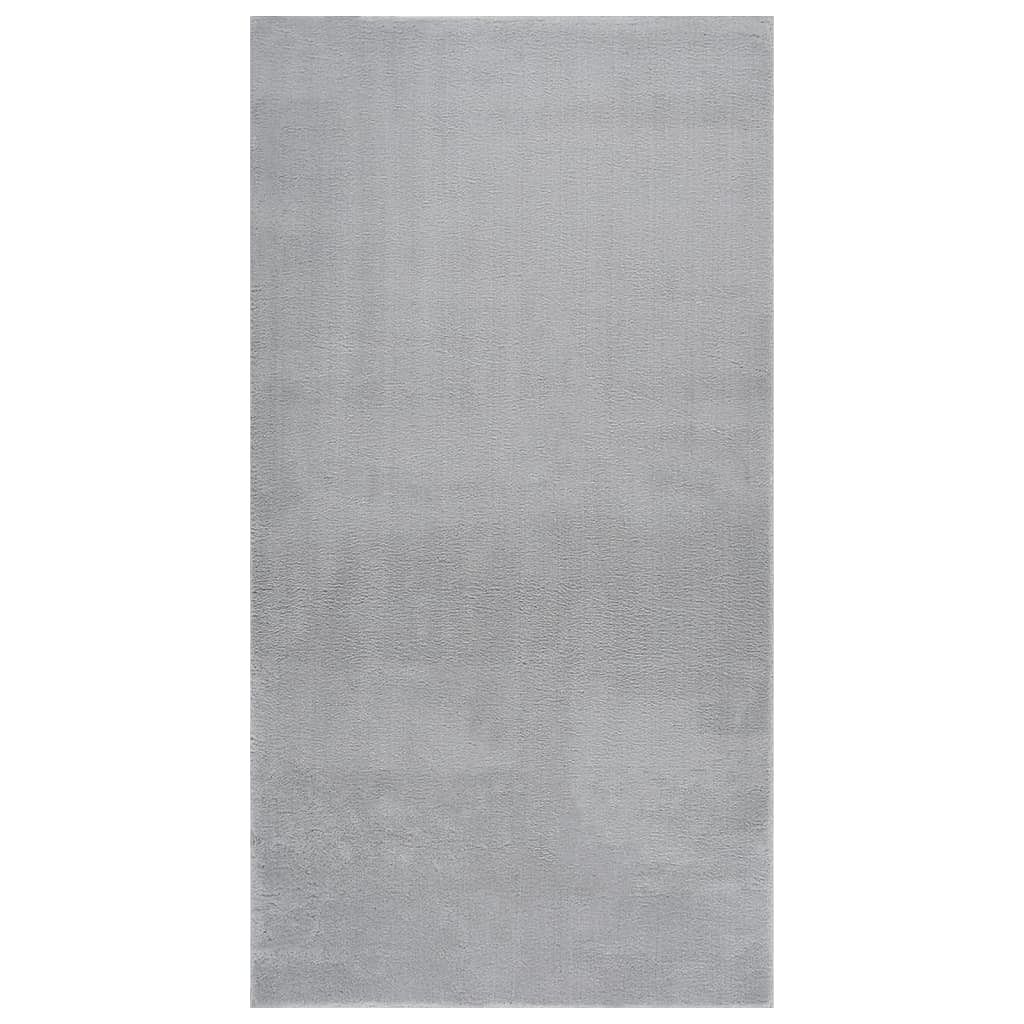 Shaggy rug grey 100% polyester 47.2 x 72.0 in non-slip