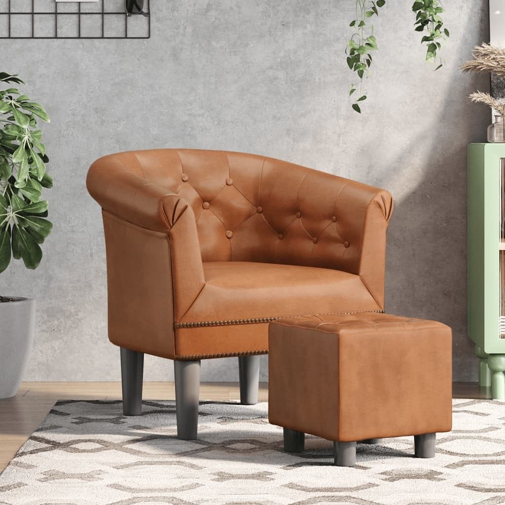 Tub chair brown