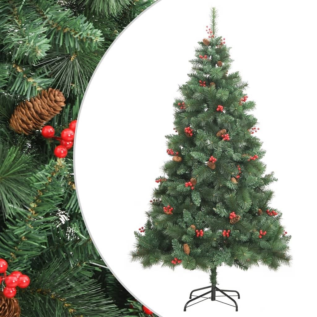 Artificial hinged christmas tree green
